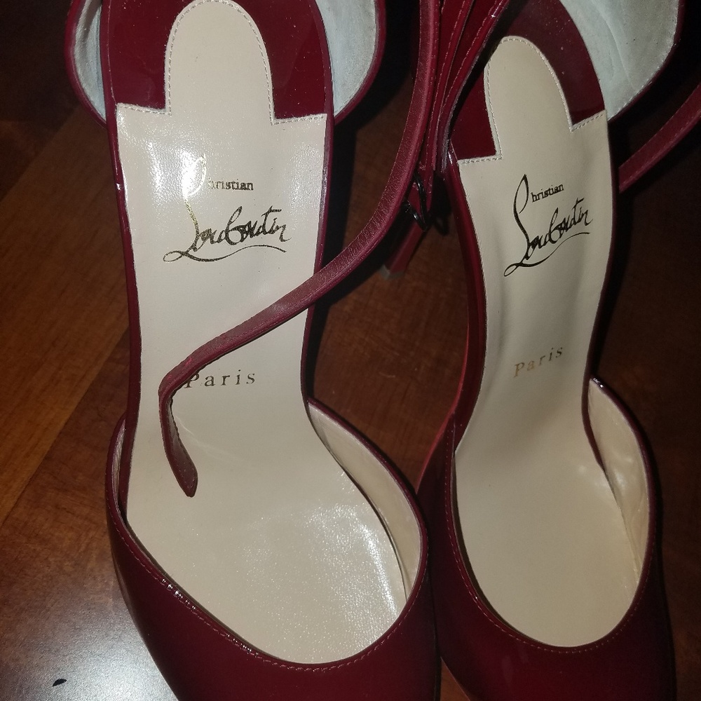 *SOLD* AUTHENTIC Christian Louboutin Patent Ankle - Picture 8 of 8